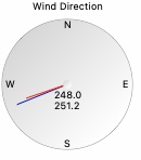 Wind direction gauge